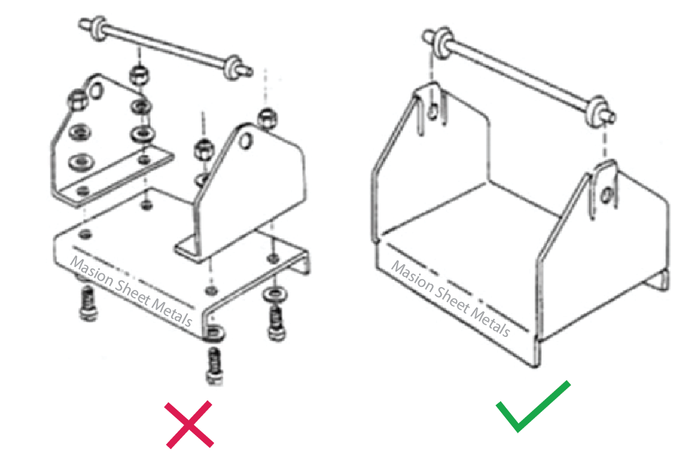 Reduce the Part Count/Sheet Metal Assembly