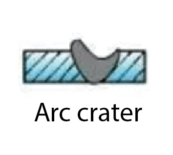 arc crater in sheet metal welding defects