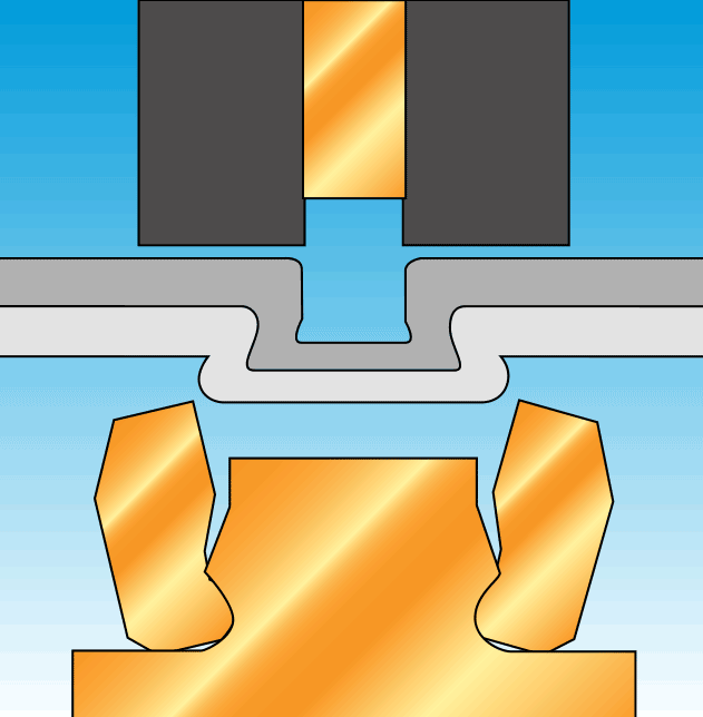 Sheet Metal BTM Riveting Assembly