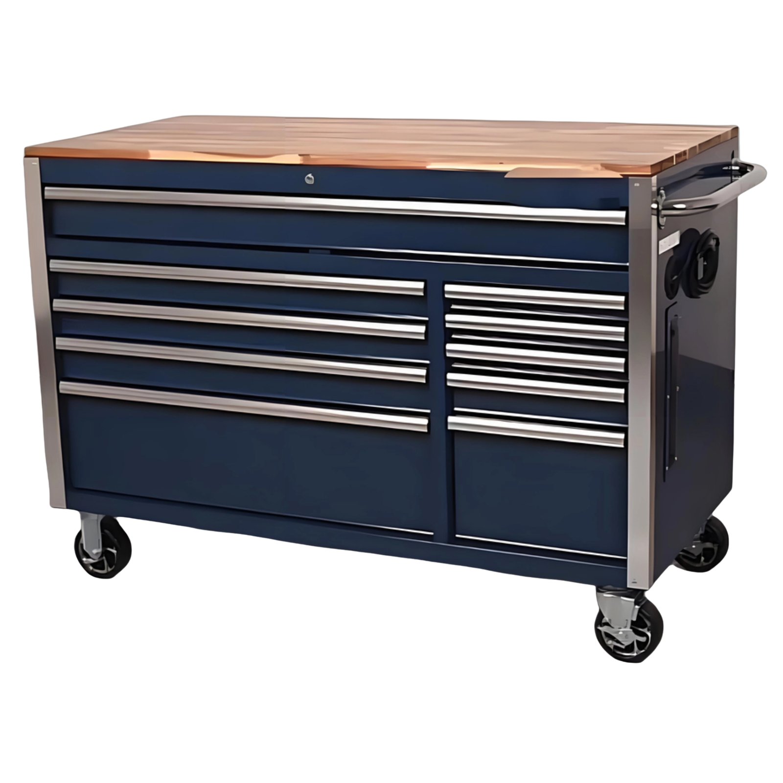 52 inch 10 drawers cart tool cabinet