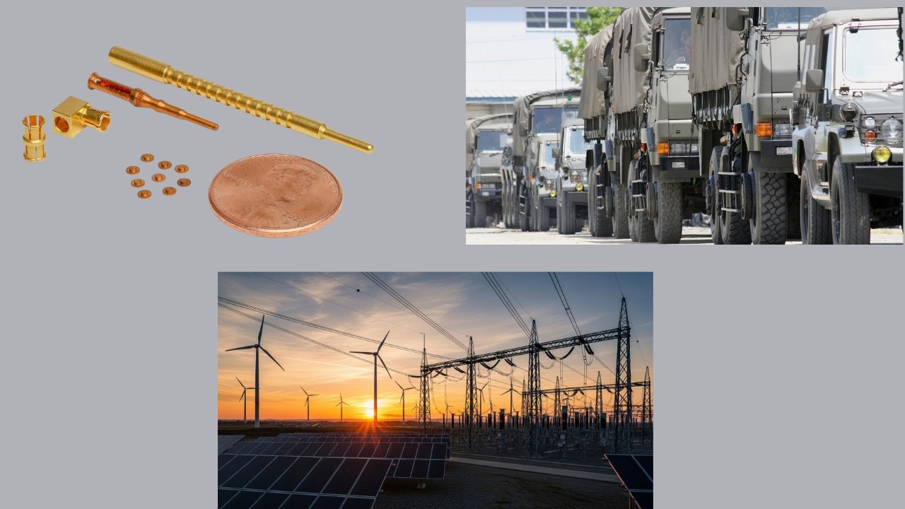 Customized beryllium copper stamped parts in defence and force