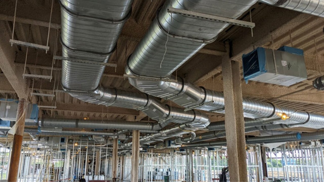 Oval hvac duct