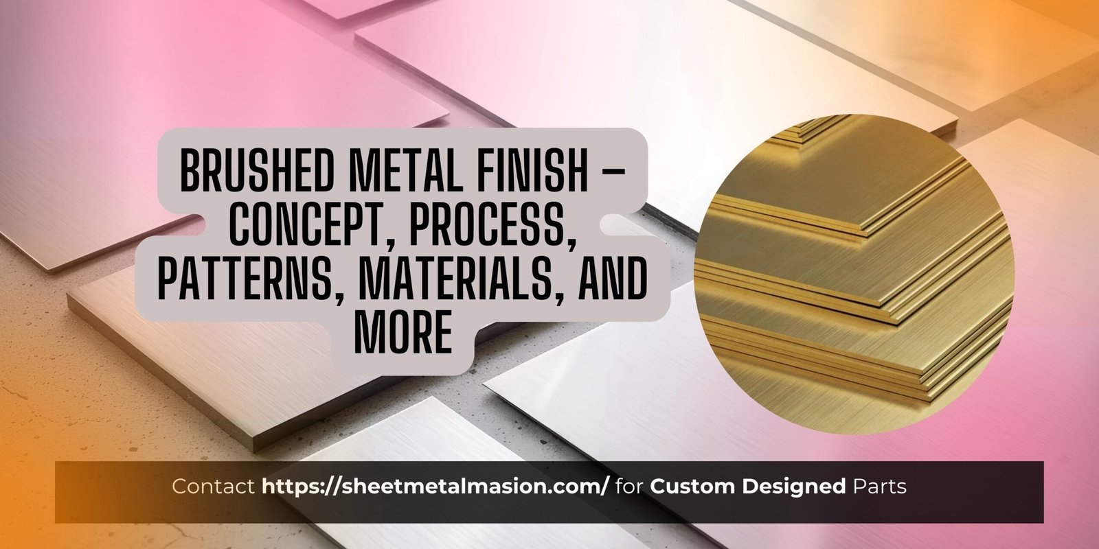 Brushed Metal Finish Banner