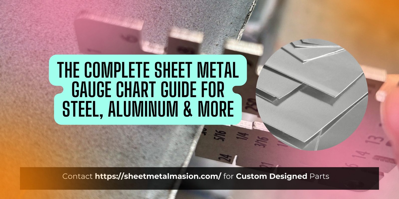 Sheet Metal Gauge Chart Banner