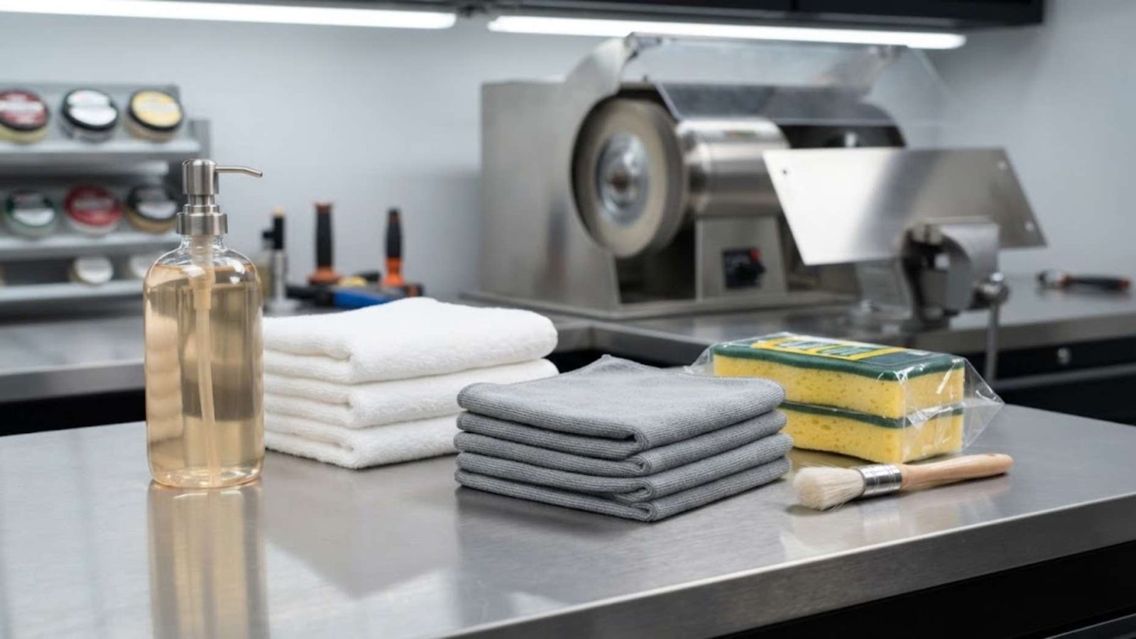 Cleaning and preparation tools to Polish Stainless Steel